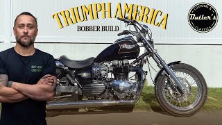 Triumph America Bobber Build  12 minute build [upl. by Odlaniger]