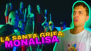 REACCIÓN LA SANTA GRIFA  MONALISA  VIDEO OFICIAL [upl. by Woodson493]