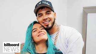 Karol G amp Anuel AA Reunite On Stage For the First Time Since Breakup  Billboard News [upl. by Drol]