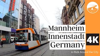 🇩🇪 Innenstadt Mannheim Germany Walking Tour  4K UHD 2022 🇩🇪 [upl. by Ennaylime]