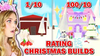 Rating Christmas Builds In Adopt Me Roblox [upl. by Adao]