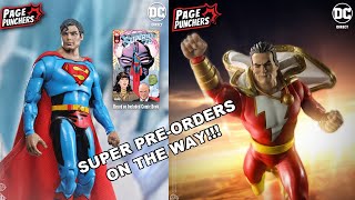 New McFarlane Toys Christopher Reeves Superman 78 Comic Ver amp Dawn of DC SHAZAM Reveal [upl. by Vanhomrigh]