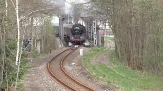 Letzte Fahrt von 50 3616  überführung 52 8079 nach Schwarzenberg [upl. by Anneirb]