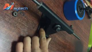 How to assemble Maytech hub motor and wheel into the single truck [upl. by Christenson917]