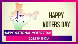 National Voters’ Day 2022 Greetings Quotes amp Messages To Observe Election Commission Formation Day [upl. by Mari]