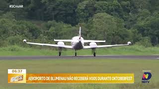 Empresa aérea decide cancelar rota especial de voos para Blumenau durante Oktoberfest neste ano [upl. by Fiel]