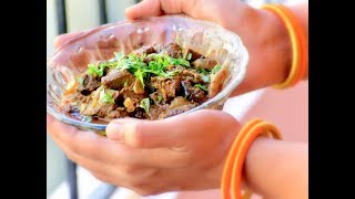 How to cook mutton liver and lungs Mutton liver semigravy recipe  Spicy and traditional [upl. by Yelats]