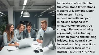 Tips for staying neutral during team conflictsworkplacediversity officepolitics leadership work [upl. by Negam]