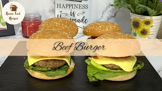 Beef Burger  Rosemary Beef Burger  American Beef burger [upl. by Hull103]