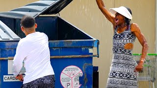 Blind Man Garbage Water Prank [upl. by Carree]