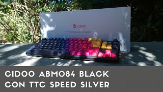 Cidoo ABM084 con interruttori TTC Speed Silver ambiente da gioco ma anche da ufficio [upl. by Atalanti]