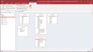 School management system in ms access creating tables [upl. by Htide]