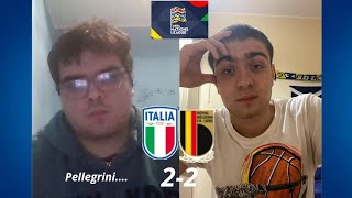 PARTITA COMPLETAMENTE BUTTATA PELLEGRINI ITALIABELGIO 22 Nations league [upl. by Edric]