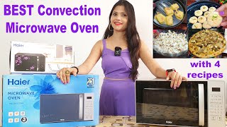 Haier Microwave Oven  How To Use  Haier Microwave Oven Pizza  Convection Microwave Recipes  Demo [upl. by Nations]