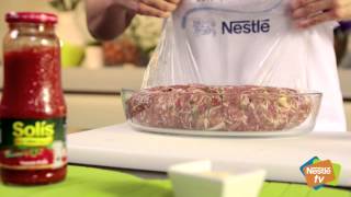 🍽 Tronco de carne picada  Recetas de Cocina Nestlé [upl. by Sllew]