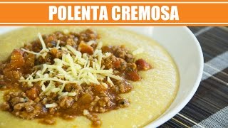 Receita de Polenta Cremosa com Bolonhesa [upl. by Rudie]