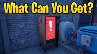 Malfunctioning Vending Machines Fortnite  What can you get from them [upl. by Sualokcin]