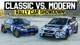 What’s Faster Older Rally Car OR New Rally Car Ken Block Compares GC8 VS 2021 Subaru WRX STI [upl. by Hummel728]