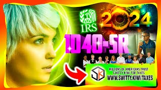 Form 1040SR Example Return 2024  IRS Form 1040SR What It Is How to Fill It Out💰TAXES S5•E193 [upl. by Rivard]