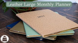 Leather Large Monthly Planner  Gallery Leather [upl. by Juliet]