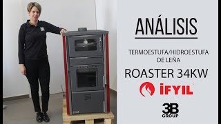 Termoestufa Hidroestufa de leña Ifyil modelo Roaster [upl. by Noroj]