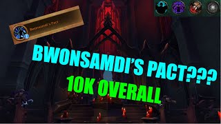 HoA 21 Fortified  BWONSAMDIS PACT  10k OVERALL  244 iLvl Shadow Priest  Shadowlands S2 91 [upl. by Pius]