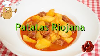 Receta económica y muy completa patatas con chorizo patatas a la riojana muy tradicional 😋😋😋😋😋😋😋 [upl. by Bracci323]