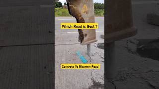 Concrete Vs Bitumen Road  Which Road is best  🤔 [upl. by Neret]