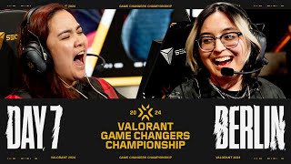 VALORANT Game Changers Championship  Lower Semifinal  Day 7 [upl. by Efthim659]