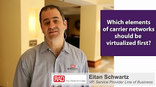 Carrier Network Virtualization Outlook  RADdatacomms Eitan Schwartz responds CNV2014 [upl. by Ihculo]