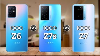 IQOO Z6 5G vs IQOO Z7s vs IQOO Z7 5G  Price  Review [upl. by Ayatal551]