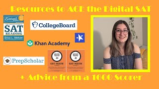 Resources to prep for the Digital SAT and bonus study strategies from a 1600 scorer [upl. by Thistle]