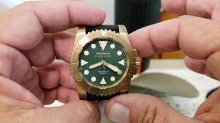 HELSON Shark Diver 42mm Brass500m Automatic [upl. by Nicholas]