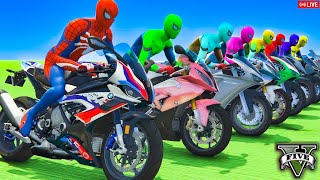 GTA 5  Crazy Ragdoll  Spiderman On Rainbow Bridge With Minions Funny Fails Compilations 1 [upl. by Meneau]