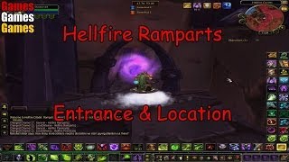 Hellfire Ramparts Entrance amp Location World of Warcraft The Burning Crusade [upl. by Eibo]