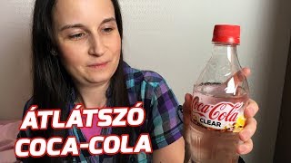 ÁTLÁTSZÓ KÓLA 😳 CocaCola Clear reakcióm [upl. by Nepean909]