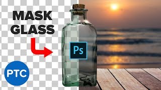 The BEST WAY To Select and Mask GLASS or Transparent Objects in Photoshop [upl. by Neri]