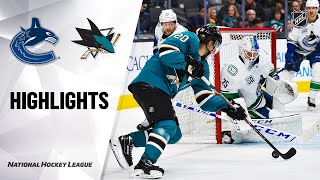 NHL Highlights  Canucks  Sharks 12920 [upl. by Orecul802]