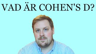 Enkel förklaring av Cohens d [upl. by Aibos]