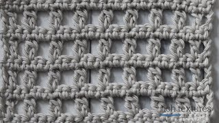 Mesh Cluster Stitch  How to Crochet [upl. by Iht]