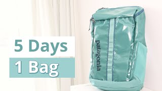 Minimalist Packing – 5 Days in 1 Backpack [upl. by Yks]