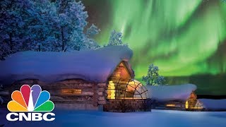 This Is The Best Way To See The Northern Lights—From A Glass Igloo Hotel  CNBC [upl. by Aciraa]