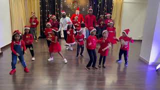 Crazy frog Jingle bell Cover song Dance video by EDC Kids Team [upl. by Nylrak]