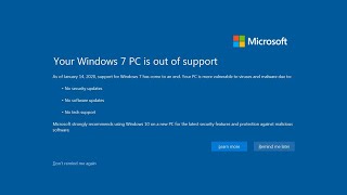 Every Windows End of Support message OUTDATED [upl. by Dotty127]