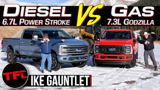 Can a GasPowered Ford F250 V8 Outtow a Power Stroke Diesel on the Worlds Toughest Towing Test [upl. by Alleyne]