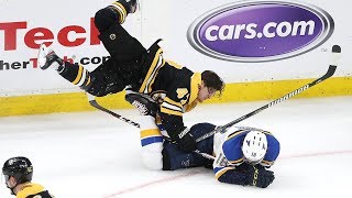 Torey Krug lays huge hit on Robert Thomas in 3rd [upl. by Anirtik]