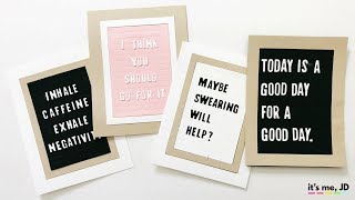 DIY Letter Board Cards and Paper Crafts Ideas [upl. by Ydnih]