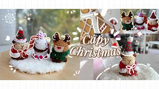 Crochet Capybara Christmas Tutorial🎄 Móc Capybara Noel  Capy Xmas  Christmas crochet ideas [upl. by Anigroeg]