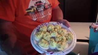 Makin Deviled Eggs in the RV [upl. by Attenweiler389]