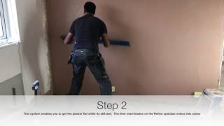 Plastering  Skimming one coat sponge [upl. by Julee]